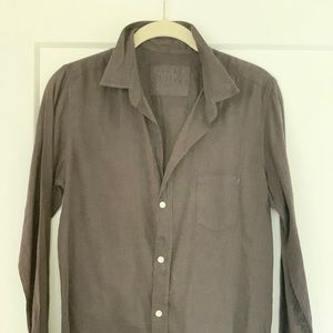 Frank & Eileen Faded Black Button Down size small